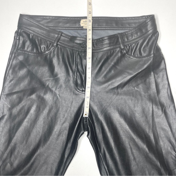 Wilfred Vegan Leather Jeans Leggings Sz 4 - Picture 9 of 10